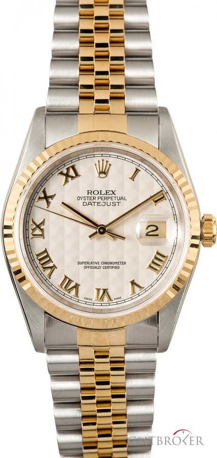 Rolex Datejust 16233 Ivory Pyramid Dial Dial 542347