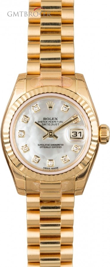 Rolex Unworn  President 179178 Silver Diamond Dial 179178 850334
