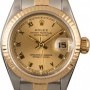 Rolex Datejust 69173 Champagne Roman Dial