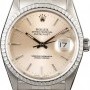 Rolex Mens Used  Datejust 16220 Silver Index Dial