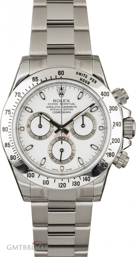 Rolex Factory Stickered  Daytona 116520 White Dial 116520 843169