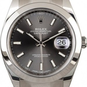 Rolex Pre Owned  Datejust 126300 Rhodium Index Dial Dial 854108