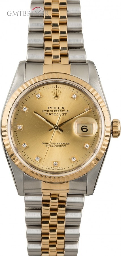 Rolex Used  Datejust 16233 Diamond Dial PreOwned PreOwned 849722
