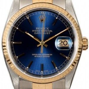 Rolex Blue Dial  Datejust 16233 Two Tone Jubilee Jubilee 776675