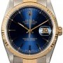 Rolex Blue Dial  Datejust 16233 Two Tone Jubilee