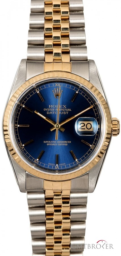 Rolex Blue Dial  Datejust 16233 Two Tone Jubilee Jubilee 776675