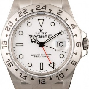Rolex Explorer II Ref 16570 White Dial Mens Watch Watch 827918