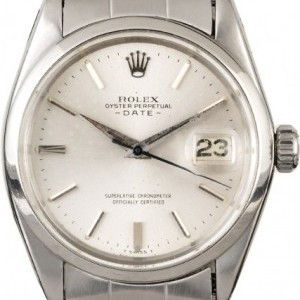 Rolex Date 1500 Silver Pie Pan Dial Dial 825059