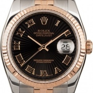 Rolex Datejust 116231 Black Sunburst Dial Dial 847640