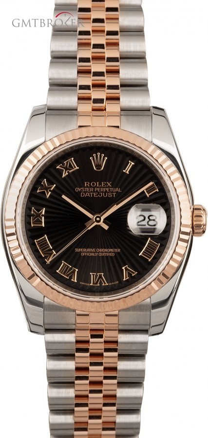 Rolex Datejust 116231 Black Sunburst Dial Dial 847640