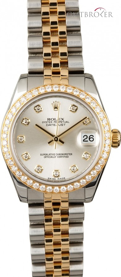 Rolex Datejust 178383 Mid-Size with Diamonds 178383 837229