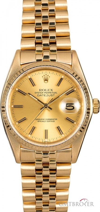Rolex Datejust 16018 18K Yellow Gold Gold 767280