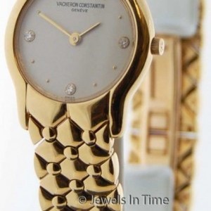 Vacheron Constantin Ladies 18k Gold  Diamond Dress Watch  Pouch nessuna 155111