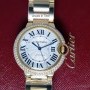 Cartier Ballon Bleu 18k Gold  Diamond 36mm Watch NEW BoxPa
