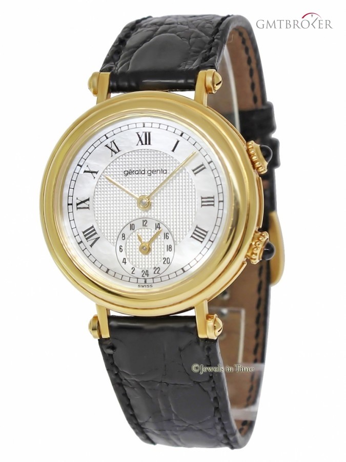 Gérald Genta Mens Classic 18k Yellow Gold MOP Automatic Watch G G32577 157889