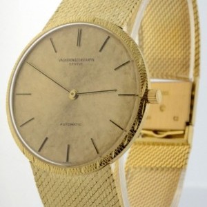 Vacheron Constantin Vintage 18k Yellow Gold Bracelet Watch Mens Automa nessuna 160799