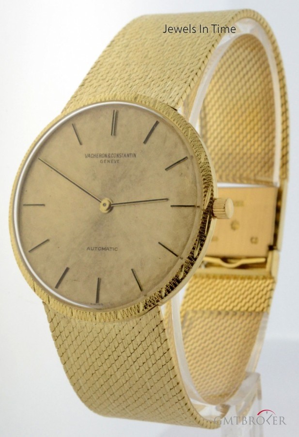 Vacheron Constantin Vintage 18k Yellow Gold Bracelet Watch Mens Automa nessuna 160799