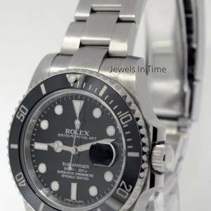 Rolex Submariner Date 40mm Steel Ceramic Mens Dive Watch 116610 195723