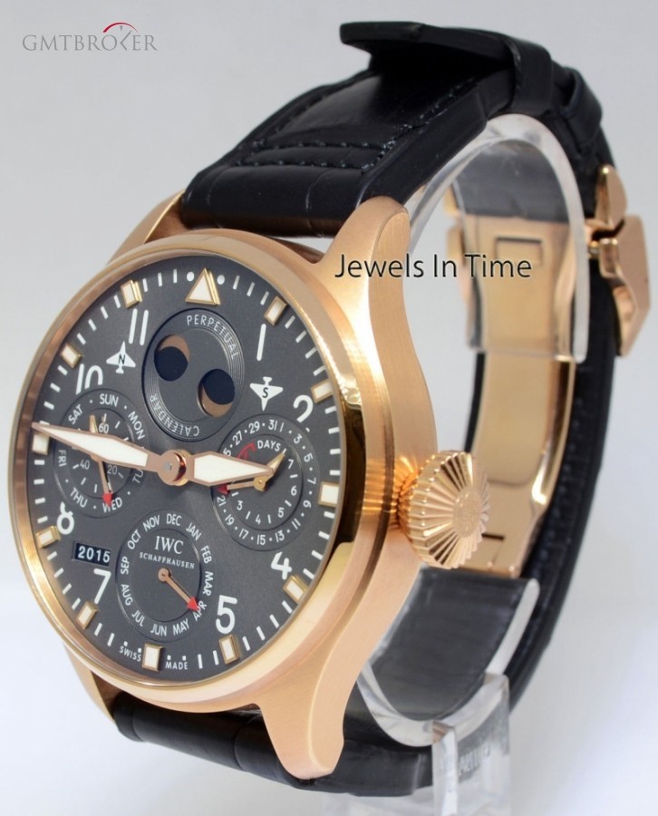 IWC Big Pilot Perpetual Calendar 18k Pink Gold Watch L IW502638 338847