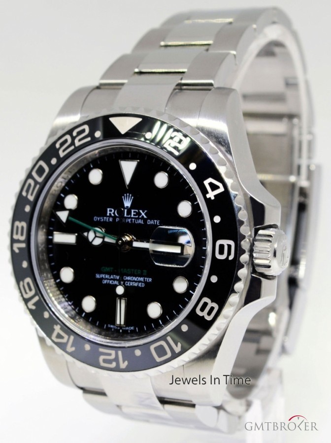 Rolex GMT MASTER II Steel  Ceramic Automatic Watch  Box 116710 363837
