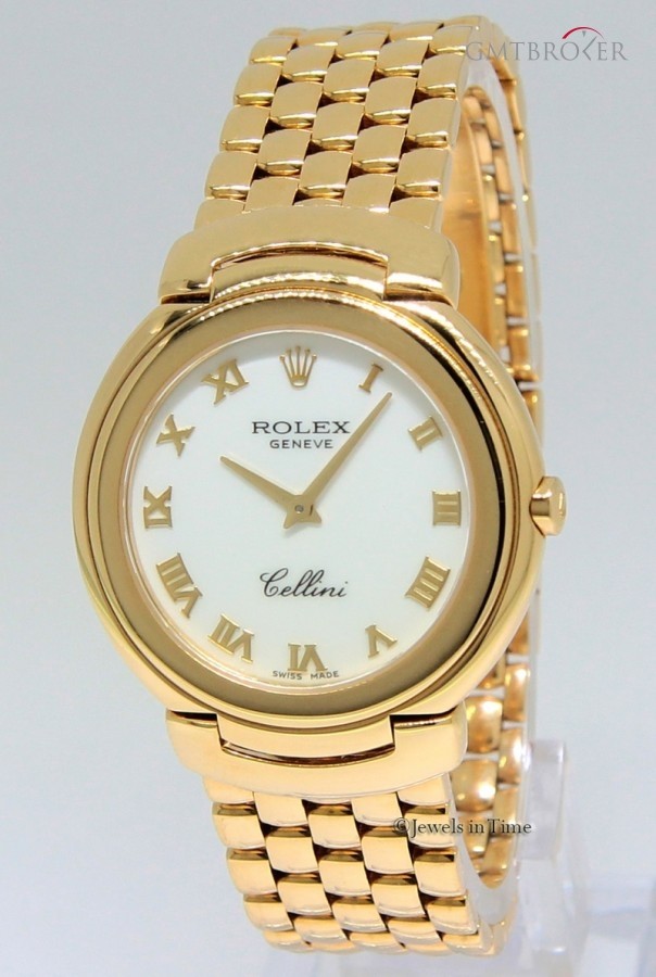 Rolex Cellini 18K Yellow Gold Bracelet Midsize 33mm Quar 6622 163393