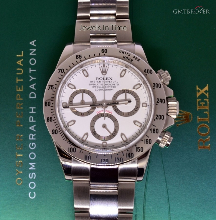 Rolex Daytona Steel Mens Chronograph Watch BoxPapers 201 116520 466445