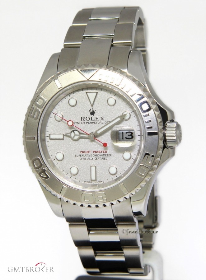Rolex YachtMaster Platinum  Steel Mens Automatic Watch 16622 159765