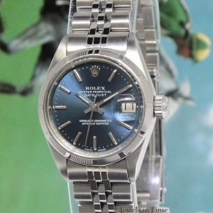 Rolex Datejust Stainless Steel Blue Dial Automatic Ladie 6919 445751