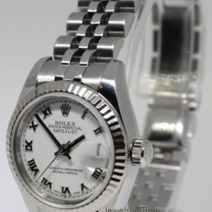 Rolex Datejust Steel  18k Gold Ladies Watch Roman Dial B 179174 162041