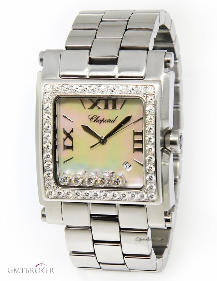 Chopard Happy Sport Square XL Stainless Steel MOP Diamond 28-8448/20 157957