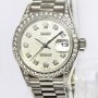 Rolex Ladies Datejust 18k White Gold Diamond Jubilee Aut