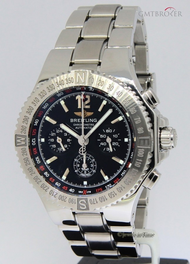 Breitling Hercules Chronograph Stainless Steel Black Dial Me A39362 163357