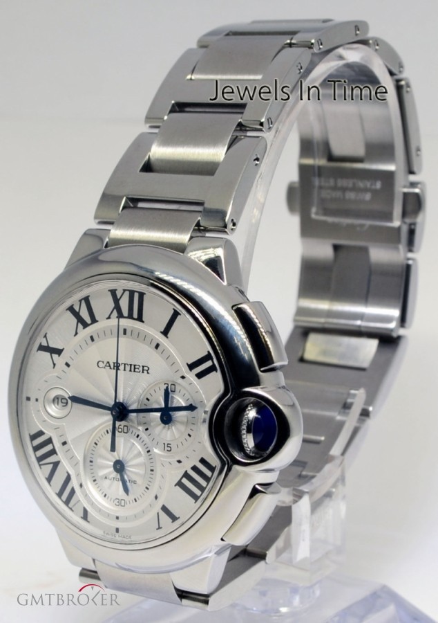 Cartier Ballon Bleu Automatic Chronograph Steel Watch  Box W6920002 326067