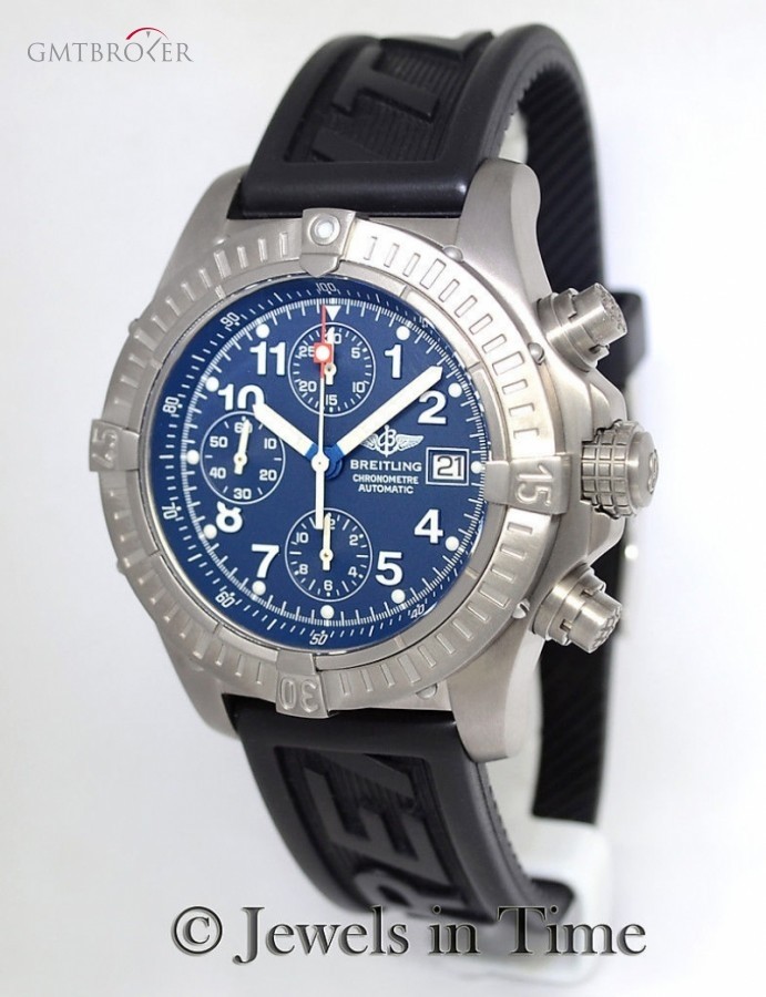 Breitling Aeromarine Avenger Mens Watch Titanium Chronograph E13360 160745