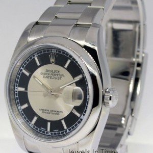 Rolex Datejust Steel Mens Automatic Watch  Papers Bullse 116200 394257