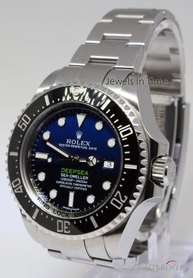 Rolex Deepsea BlackBlue Dial Ceramic Steel Mens Watch Bo 116660 356093