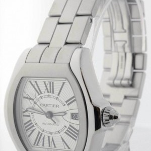 Cartier Mens Large Roadster Automatic Watch Steel BoxPaper W6206017 156717