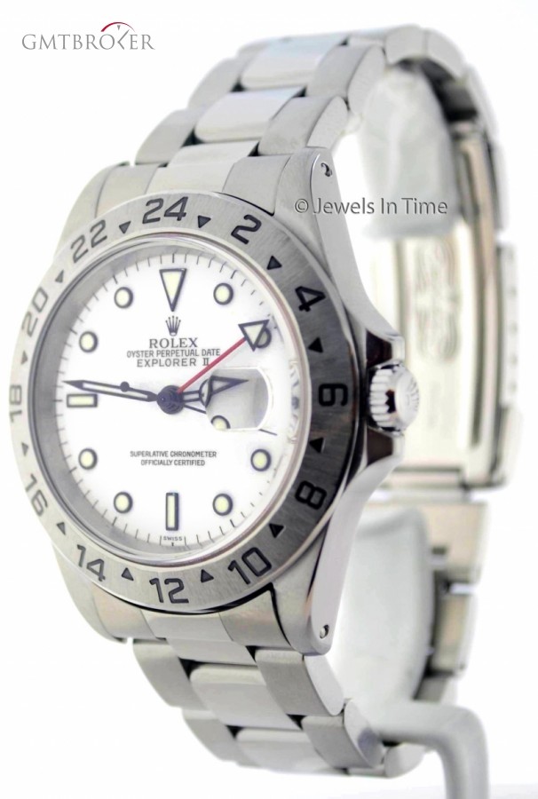 Rolex Explorer II Stainless Steel White Dial Automatic M 16570 161339