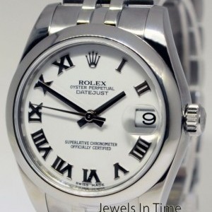 Rolex Datejust Midsize 31mm Steel Automatic Watch BoxPap 178240 365539