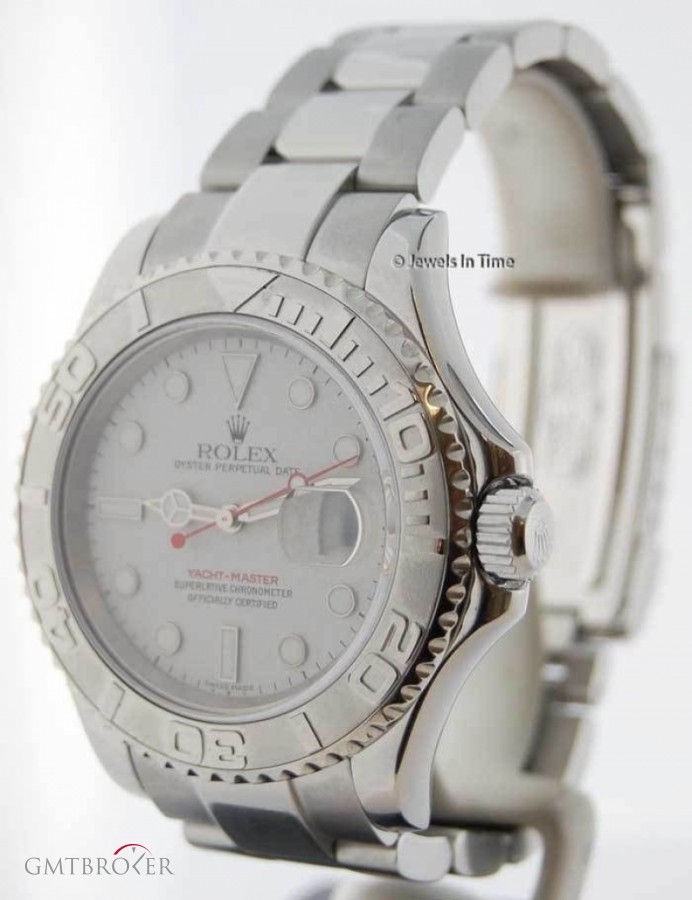 Rolex YachtMaster Platinum  Steel Mens Automatic Watch 16622 352467