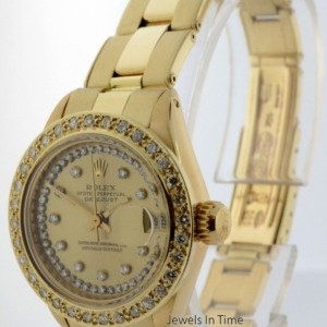Rolex Datejust 18k Yellow Gold  Diamonds Automatic Ladie 6917 157943