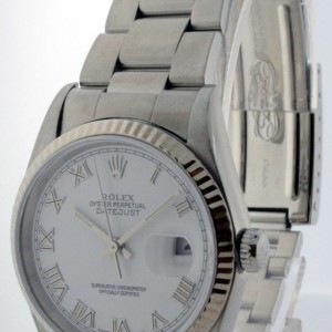 Rolex Datejust Stainless Steel Oyster Bracelet Mens Auto 16200 158247