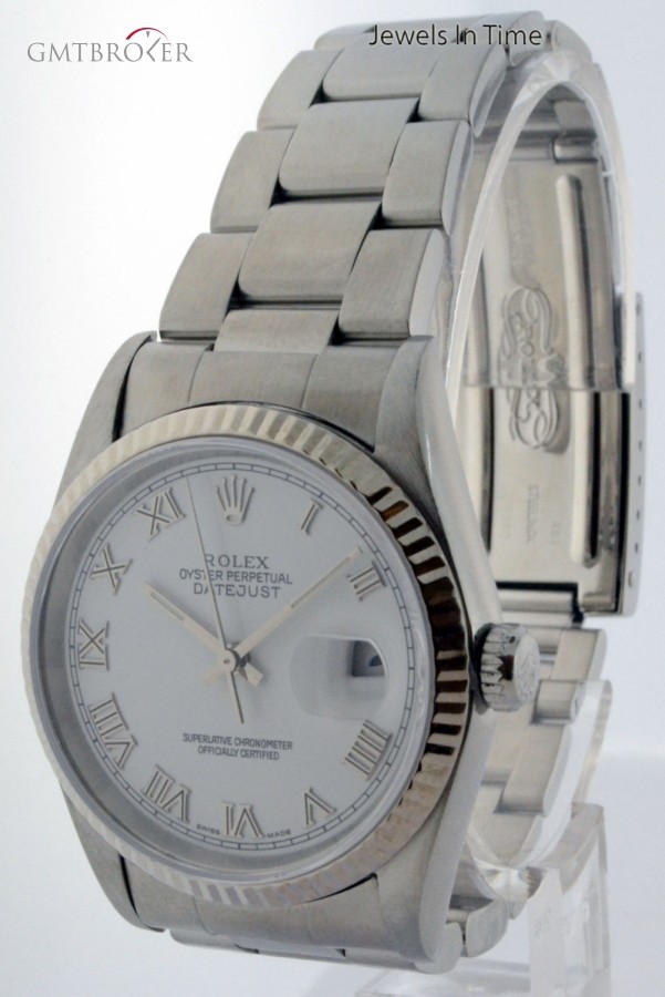 Rolex Datejust Stainless Steel Oyster Bracelet Mens Auto 16200 158247