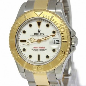 Rolex Yacht-Master 18k Yellow Gold Stainless Steel Midsi 168623 160543
