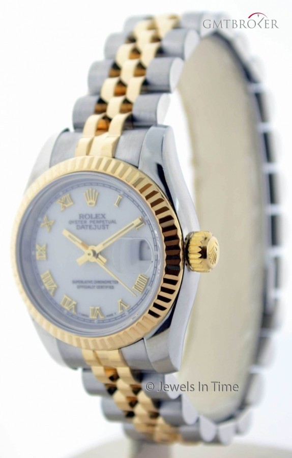 Rolex Ladies Datejust 18k Gold  Steel Watch Box  Papers 179173 156463