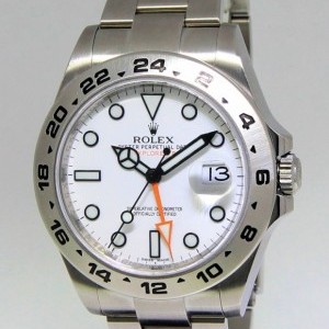 Rolex Explorer II Stainless Steel White Dial 42mm Mens W 216570 162919
