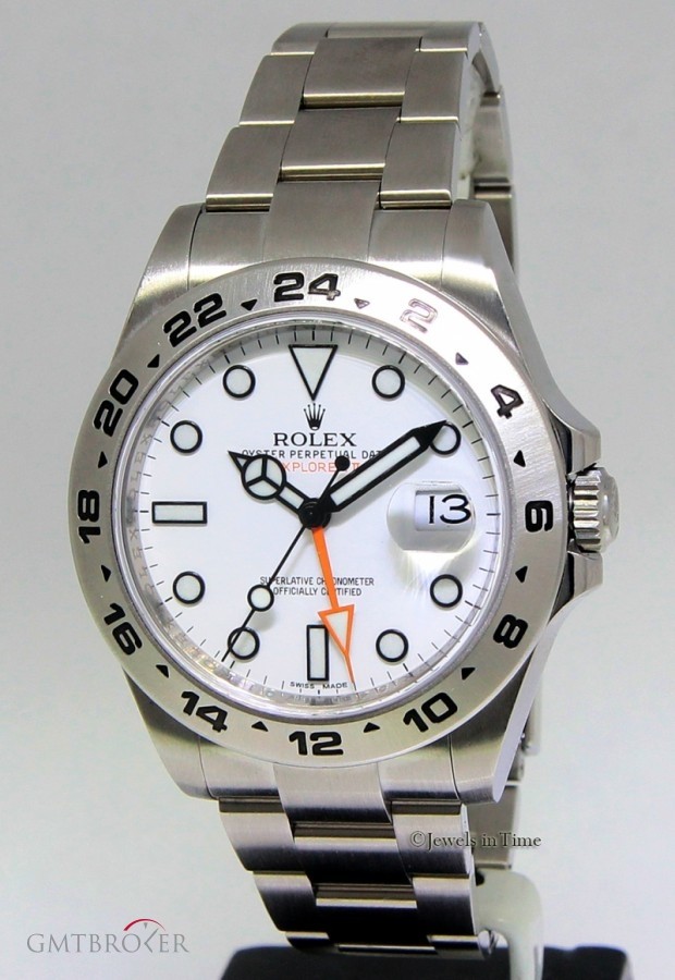 Rolex Explorer II Stainless Steel White Dial 42mm Mens W 216570 162919