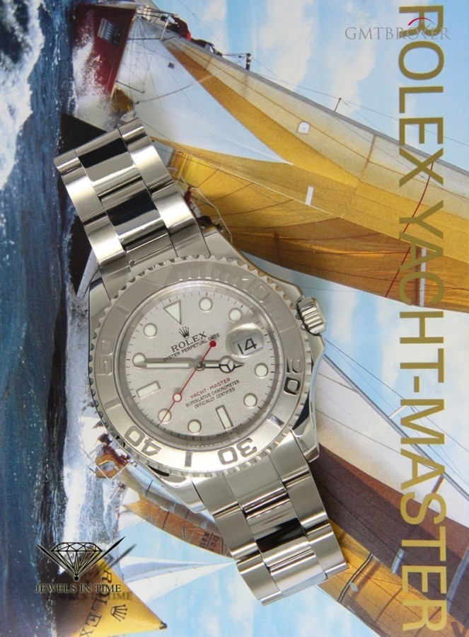Rolex Yacht-Master Platinum  Stainless Steel Mens Watch 16622 440359