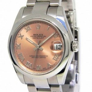 Rolex Datejust Stainless Steel Salmon Dial Automatic Mid 178240 161147