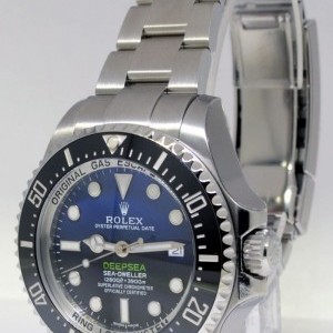 Rolex Deepsea BlackBlue Ceramic Steel Mens Watch BoxPape 116660 392381